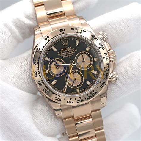 rolex black and gd|rolex daytona everose gold price.